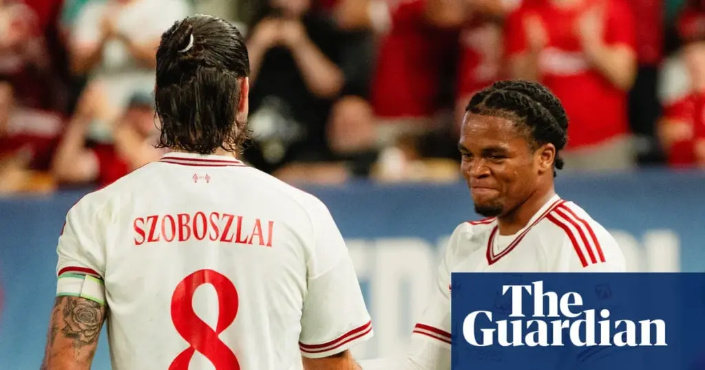 Rio Ngumoha’s deflected strike gives experimental Liverpool win over Wrexham