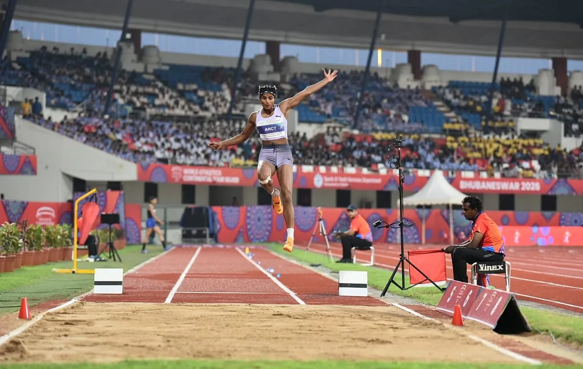 Ancy Sojan in action